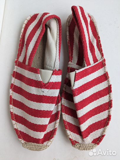 Эспадрильи слипоны мужские 43