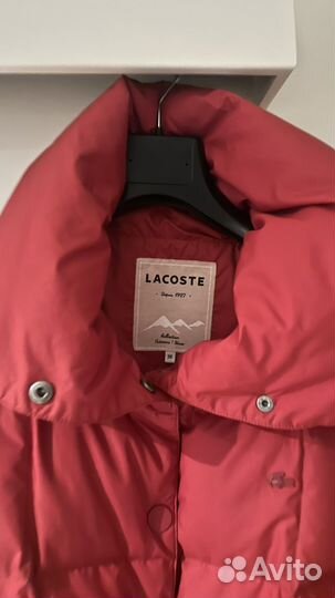 Пуховик lacoste женский