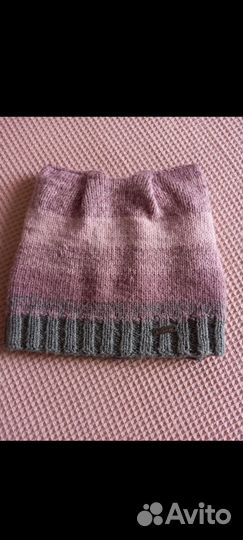 Комплект шапка, снуд и варежки