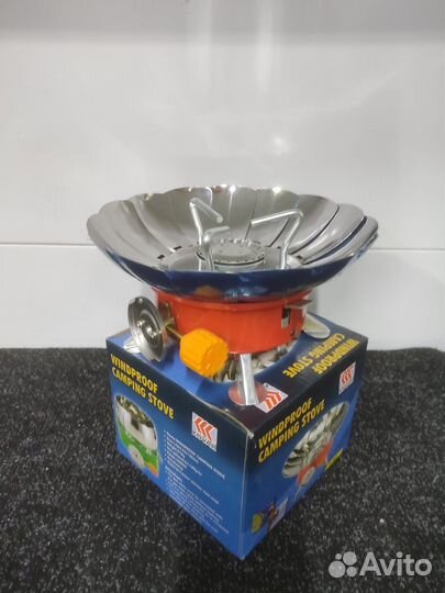 Плита портативная газовая ветрозащитная Веерная GR