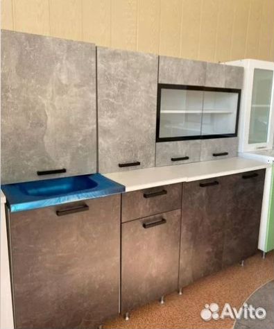 Лдсп Кухня Рио NEW 1,8м (Дуб крафт светлый (юкон)