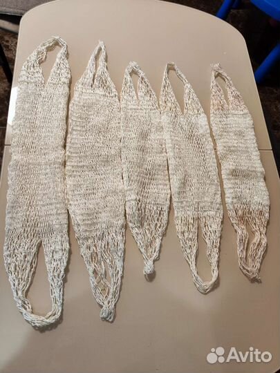 Мочалки ручной работы 3 штуки