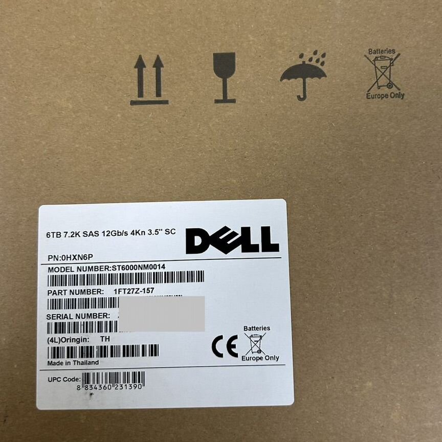 [HXN6P] Жесткий Диск Dell 6tbst6000nm0014