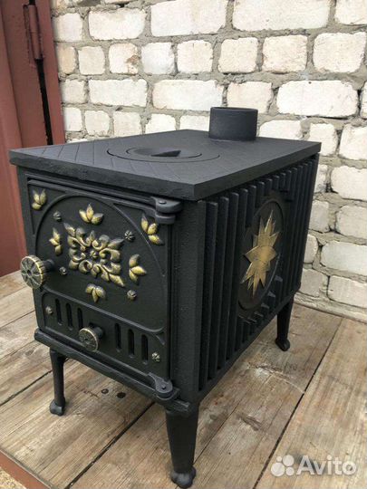 Печь дровяная чугунная СССР