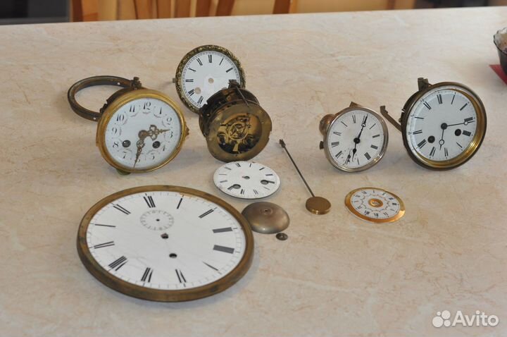 Старинные механизмы для каминных и настенных часов