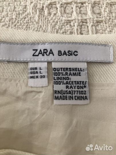 Новая юбка льняная Zara, размер L