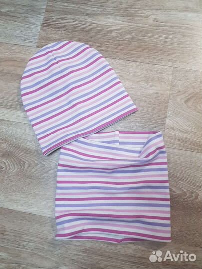 Комплект шапка и снуд детский