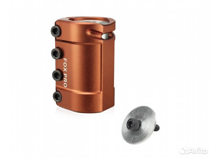 Хомут Fox NX SCS d 31.8/34.9mm, 4 bolt brown