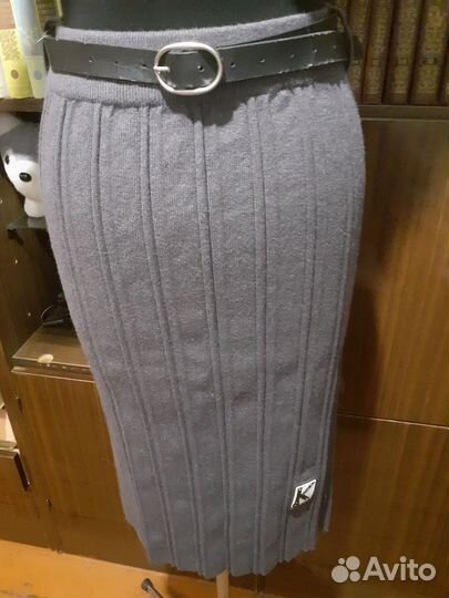 Юбка шерстяная трикотажная