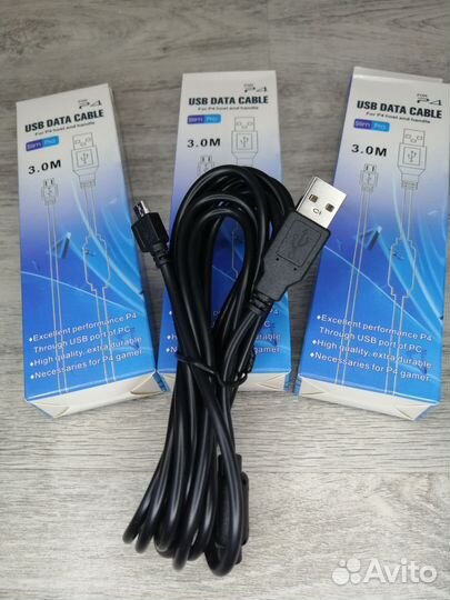 Кабель micro usb для PS4 Dobe / 3метра