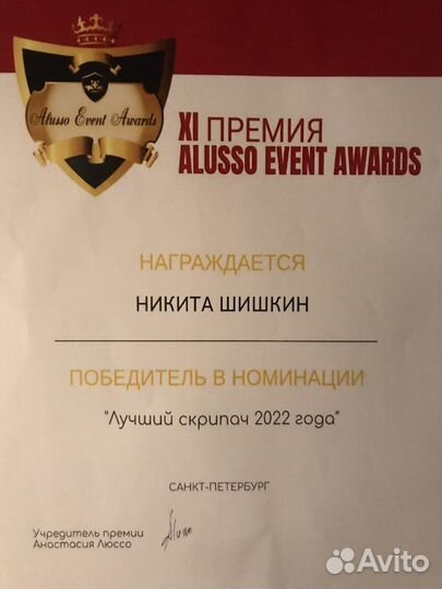 Скрипач на мероприятие