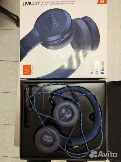 Наушники накладные Bluetooth JBL Live 400BT Blue