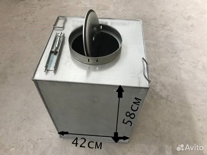 Бак оцинкованный 100л для бани и воды