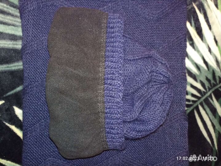 Комплект шапка и снуд женский