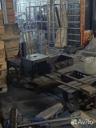 Мангал с печью под казан 3мм 