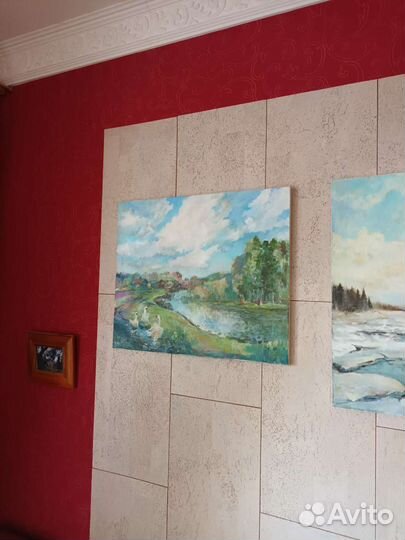 Картина маслом на холсте пейзаж 50х60