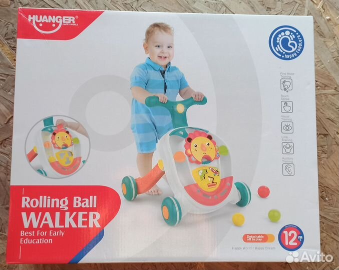 Новые Huanger Ходунки-каталка Музыкальный Лев