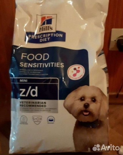 Корм для собак hills z d