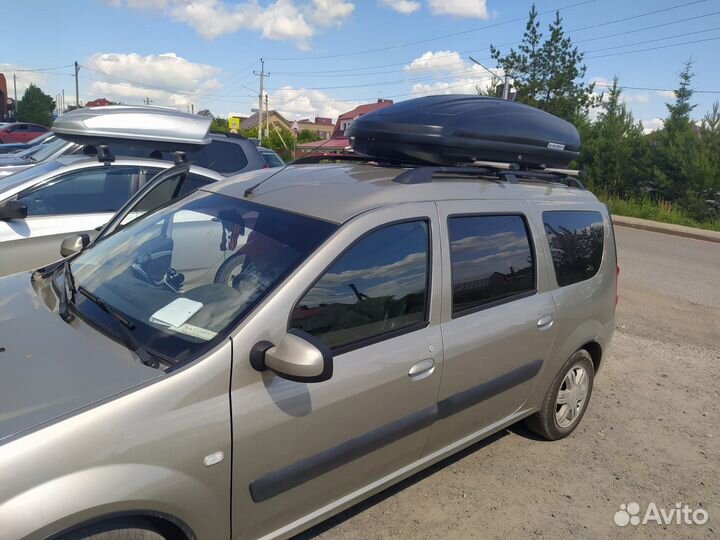 Бокс Aerobox 470л двусторонний Лада Ларгус черный