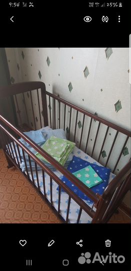 Коляска, кроватка+автолюлька, стульчик, жд гамак