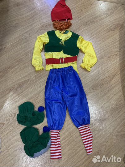 Новогодний костюм для мальчика гномик