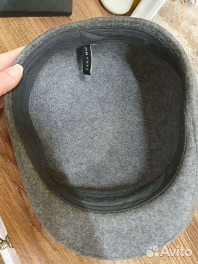 Мужская кепка Zara men, 100% шерсть