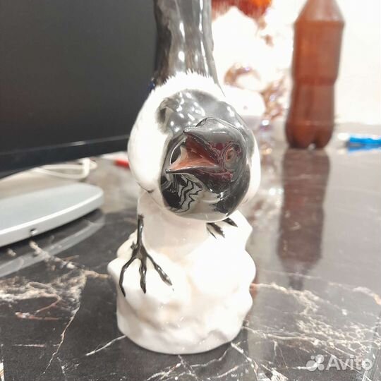 Фарфоровая статуэтка Сорока СССР