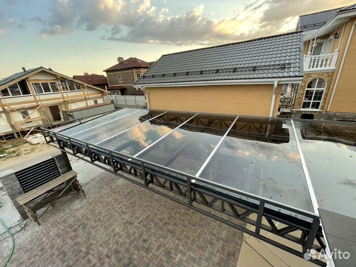 Навес по индивидуальному проекту