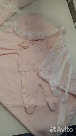 Комплекты на выписку для двойни (девочки)