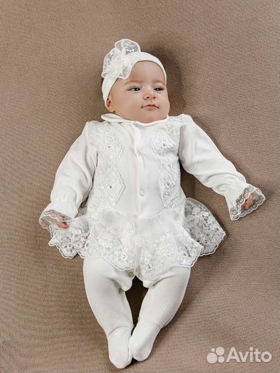 Комбинезон нарядный для новорожденных
