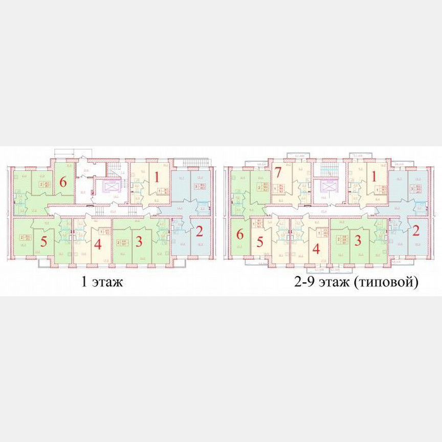 2-к. квартира, 60 м², 2/9 эт.