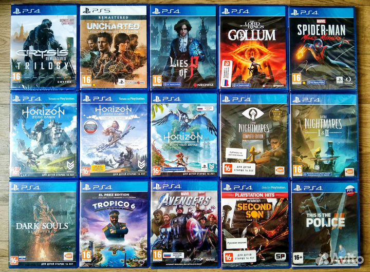 Игры на Sony ps4 ps5