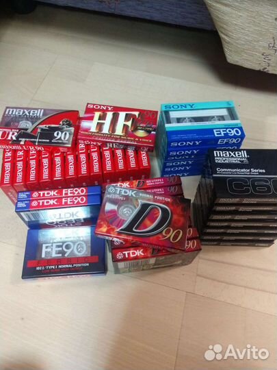 Аудио кассеты Tdk, Maxell, Sony