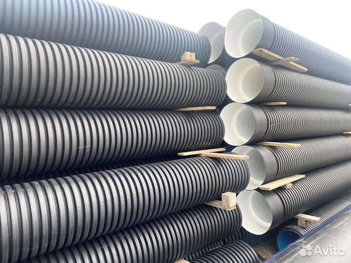 Труба полимерная в канаву на заезд D400