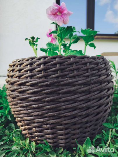 Кашпо из ротанга 12 литров