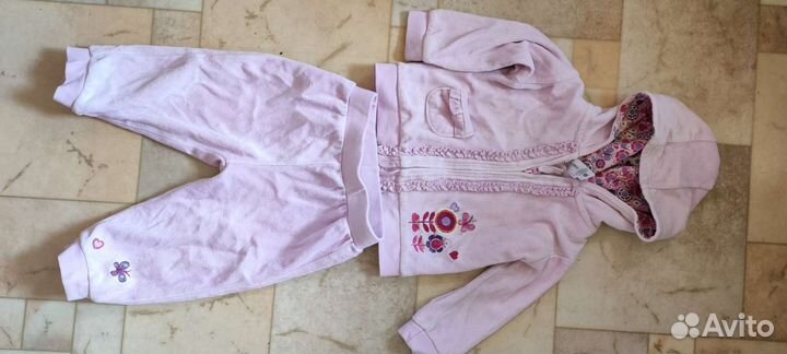Спортивный костюм для девочки 74см