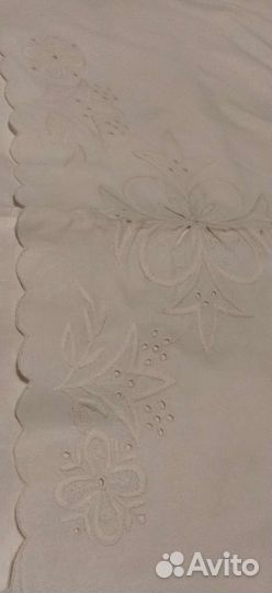 Кпб с вышивкой ришелье новые СССР бязь, ситец