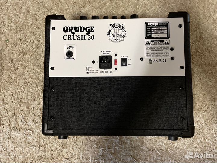 Комбоусилитель orange crush 20 bk