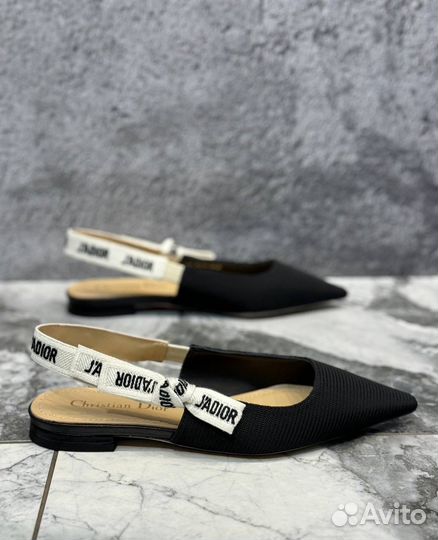 Dior Туфли-слингбэки без каблука J'Adior