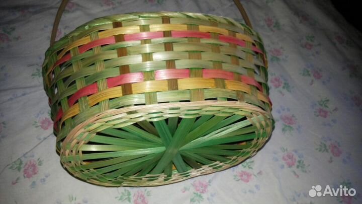 Корзина плетеная лукошко пасхальная