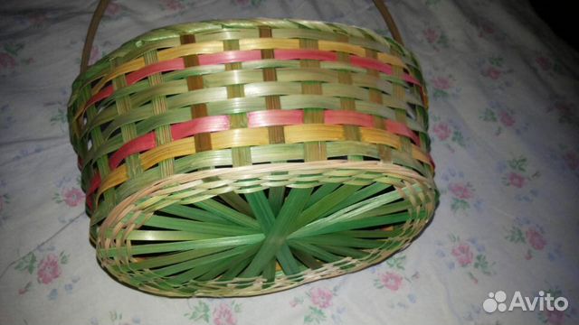 Корзина плетеная лукошко пасхальная
