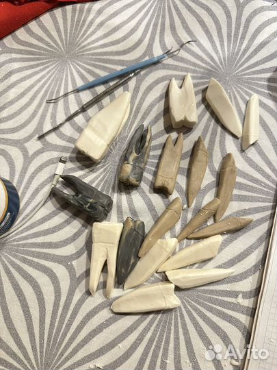 Зубы из пластилина и мыла набор