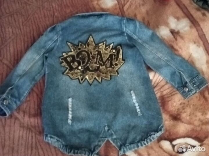 Джинсовый пиджак девочка