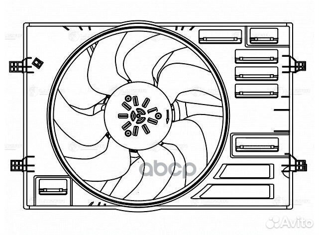 Э/вентилятор охл. для а/м Skoda Octavia A7