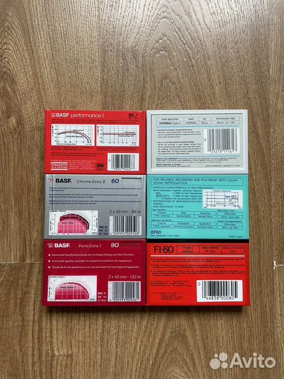 Аудиокассета basf Performanc l, sony, JVC