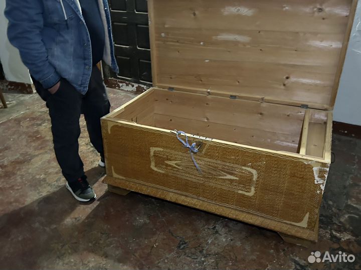 Сундук деревянный старинный огромный 502,5 литра