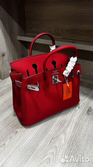 Сумка женская Hermes birkin 30 серебро