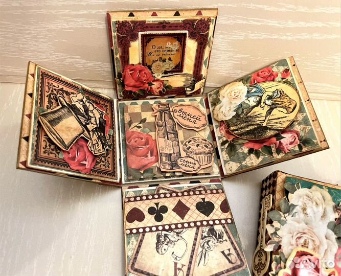 Открытка-коробочка Белый кролик