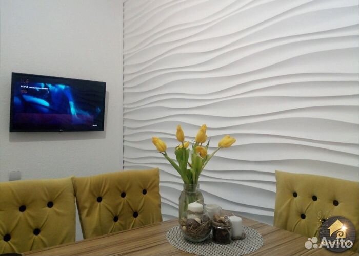 Гипсовые 3D панели и декоративный камень Отделка