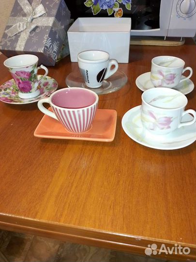 Фарфоровая кофейная пара